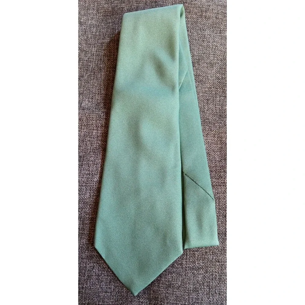 Tie 70s 80s 90s Y2K Mens D Puccini Green 4.25 Wide 56 Long